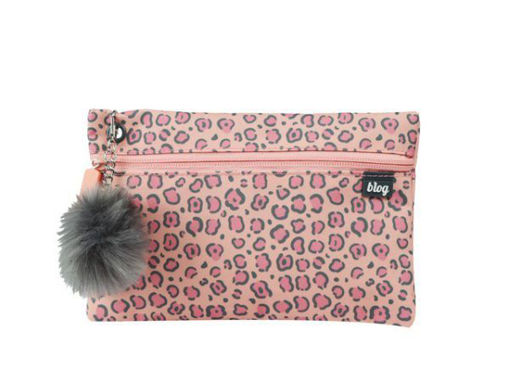 Picture of SCHOOL PENCIL CASE WILD PINK